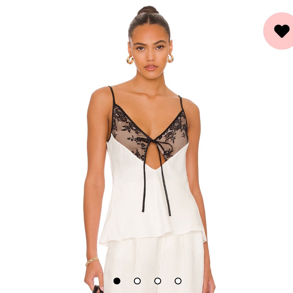 Revolve L’Academie Bo cami in white and black